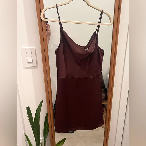 Aritzia Sunday Best Satin Mini Dress - Picture 6 of 7
